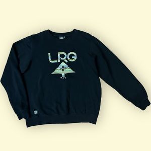 Men’s XL Lifted Research Group LRG Sweatshirt Crew Neck Pullover Sweater Black